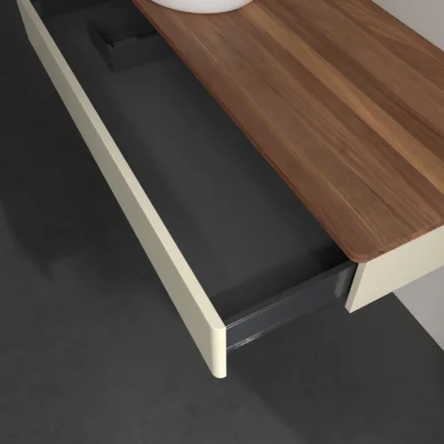 Obrázek VILLEROY BOCH Antao Vanity unit, 1 pull-out compartment, 1200 x 190 x 500 mm, Front without structure, Silk Grey Matt Lacquer / Warm Walnut #K11012HJ