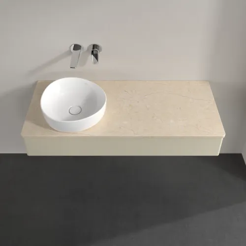 Bild von VILLEROY BOCH Antao Waschbeckenunterschrank, 1 Auszug, 1200 x 190 x 500 mm, Front ohne Struktur, Silk Grey Matt Lacquer / Botticino #K11013HJ