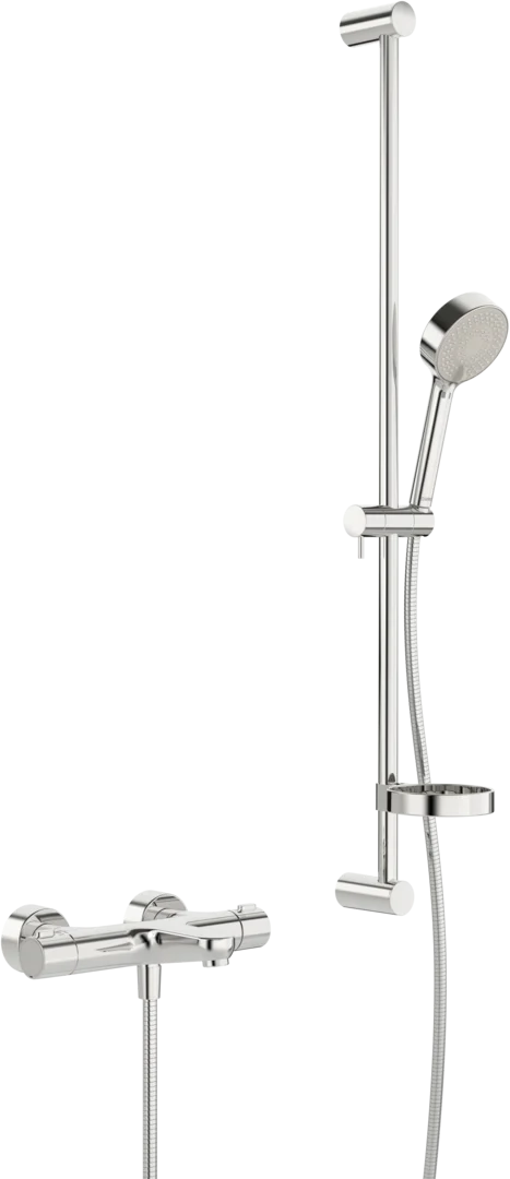 HANSA HANSAPRISMA ECO Bath and shower faucet with shower set #48102131 resmi