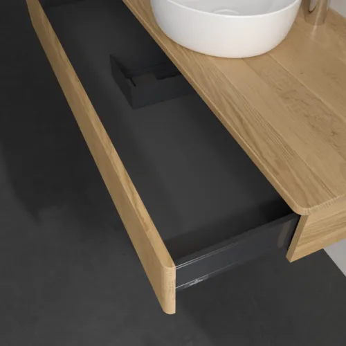 Bild von VILLEROY BOCH Antao Waschbeckenunterschrank, 1 Auszug, 1200 x 190 x 500 mm, Front mit Struktur, Honey Oak / Honey Oak #K10151HN