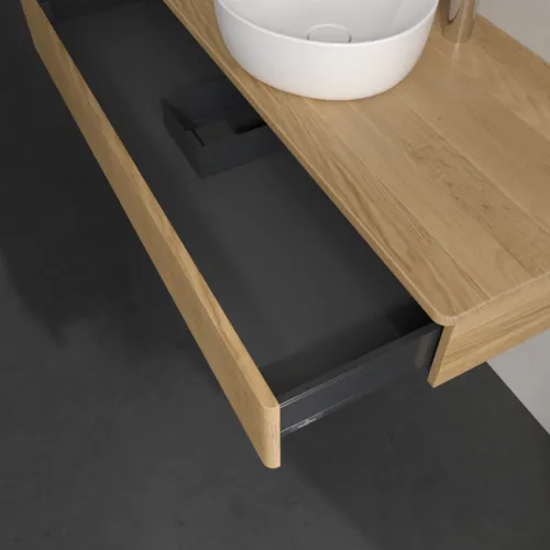 Bild von VILLEROY BOCH Antao Waschbeckenunterschrank, 1 Auszug, 1200 x 190 x 500 mm, Front mit Struktur, Honey Oak / Honey Oak #K10151HN