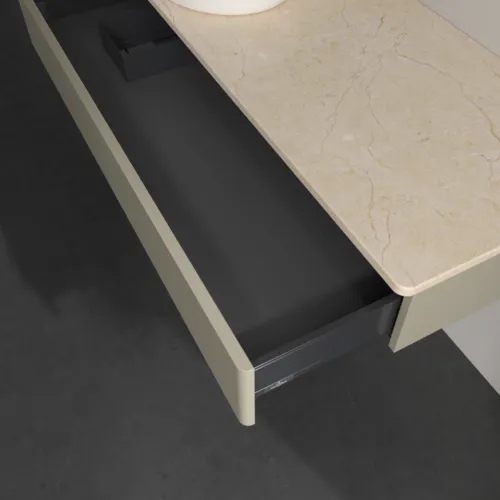 Obrázek VILLEROY BOCH Antao Vanity unit, 1 pull-out compartment, 1200 x 190 x 500 mm, Front without structure, Stone Grey Matt Lacquer / Botticino #K11013HK