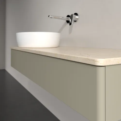 Obrázek VILLEROY BOCH Antao Vanity unit, 1 pull-out compartment, 1200 x 190 x 500 mm, Front without structure, Stone Grey Matt Lacquer / Botticino #K11013HK