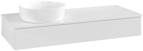Bild von VILLEROY BOCH Antao Waschbeckenunterschrank, 1 Auszug, 1200 x 190 x 500 mm, Front ohne Struktur, Glossy White Lacquer / Glossy White Lacquer #K11050GF