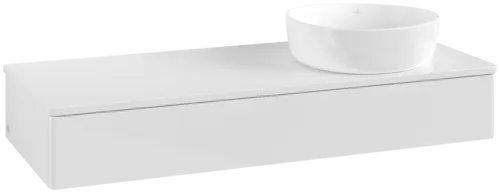 Bild von VILLEROY BOCH Antao Waschbeckenunterschrank, 1 Auszug, 1200 x 190 x 500 mm, Front ohne Struktur, Glossy White Lacquer / Glossy White Lacquer #K12010GF