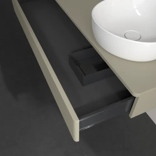Bild von VILLEROY BOCH Antao Waschbeckenunterschrank, 1 Auszug, 1200 x 190 x 500 mm, Front mit Struktur, Stone Grey Matt Lacquer / Stone Grey Matt Lacquer #K12110HK