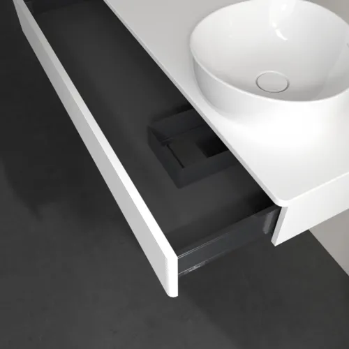 Bild von VILLEROY BOCH Antao Waschbeckenunterschrank, 1 Auszug, 1200 x 190 x 500 mm, Front mit Struktur, White Matt Lacquer / White Matt Lacquer #K12110MT