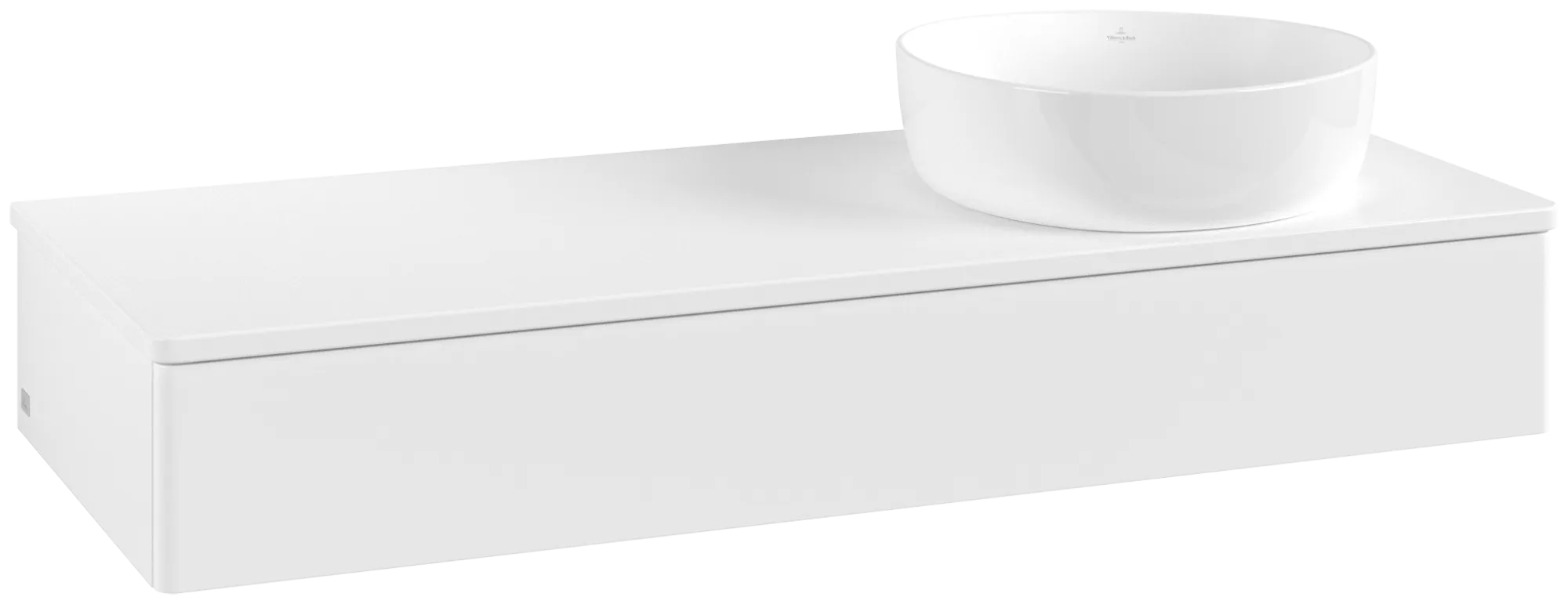 Bild von VILLEROY BOCH Antao Waschbeckenunterschrank, 1 Auszug, 1200 x 190 x 500 mm, Front ohne Struktur, White Matt Lacquer / White Matt Lacquer #K12050MT