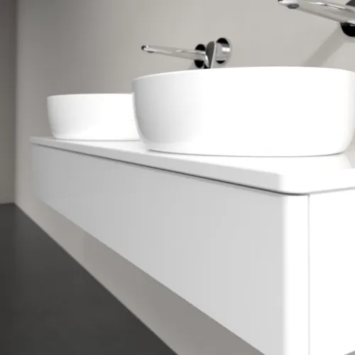 Bild von VILLEROY BOCH Antao Waschbeckenunterschrank, 1 Auszug, 1200 x 190 x 500 mm, Front ohne Struktur, Glossy White Lacquer / Glossy White Lacquer #K13050GF