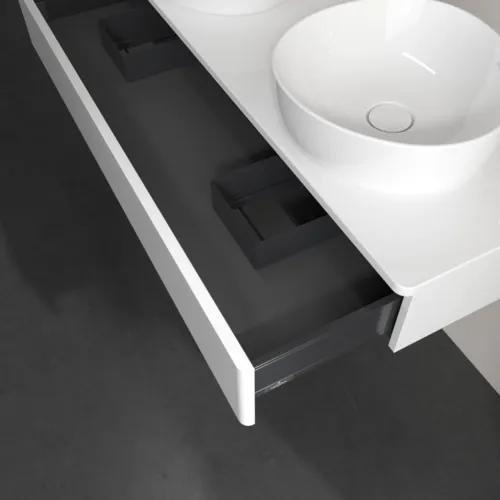 Bild von VILLEROY BOCH Antao Waschbeckenunterschrank, 1 Auszug, 1200 x 190 x 500 mm, Front ohne Struktur, Glossy White Lacquer / Glossy White Lacquer #K13050GF