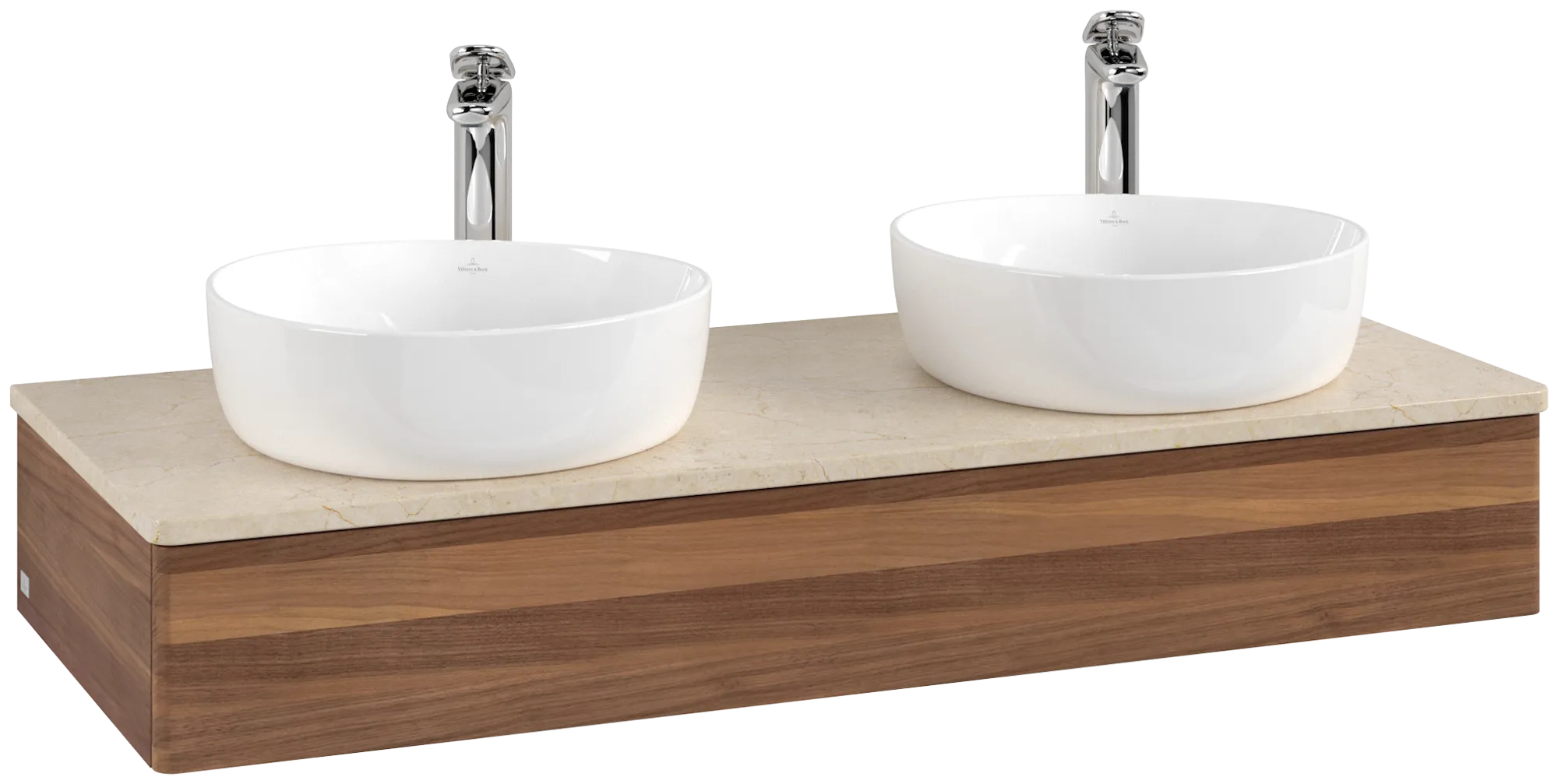 VILLEROY BOCH Antao Vanity unit, 1 pull-out compartment, 1200 x 190 x 500 mm, Front without structure, Warm Walnut / Botticino #K13053HM resmi