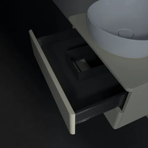 Bild von VILLEROY BOCH Antao Waschbeckenunterschrank, 2 Auszüge, 600 x 360 x 500 mm, Front ohne Struktur, Silk Grey Matt Lacquer / Silk Grey Matt Lacquer #K18050HJ