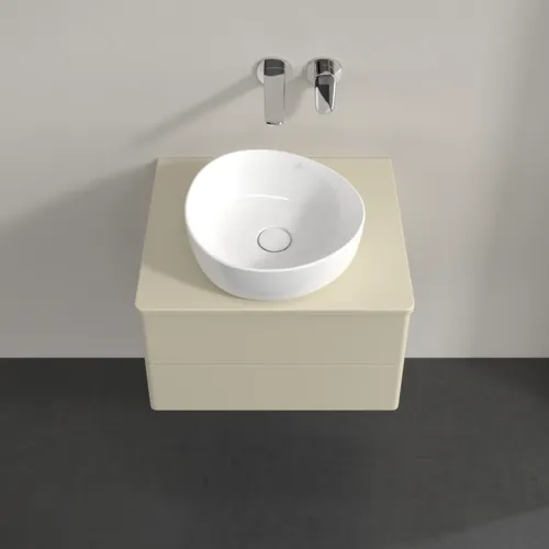 Bild von VILLEROY BOCH Antao Waschbeckenunterschrank, 2 Auszüge, 600 x 360 x 500 mm, Front ohne Struktur, Silk Grey Matt Lacquer / Silk Grey Matt Lacquer #K18050HJ