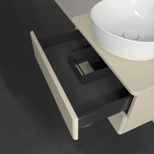 Bild von VILLEROY BOCH Antao Waschbeckenunterschrank, 2 Auszüge, 600 x 360 x 500 mm, Front ohne Struktur, Silk Grey Matt Lacquer / Silk Grey Matt Lacquer #K18050HJ