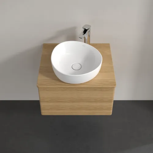 Bild von VILLEROY BOCH Antao Waschbeckenunterschrank, 2 Auszüge, 600 x 360 x 500 mm, Front mit Struktur, Honey Oak / Honey Oak #K18151HN