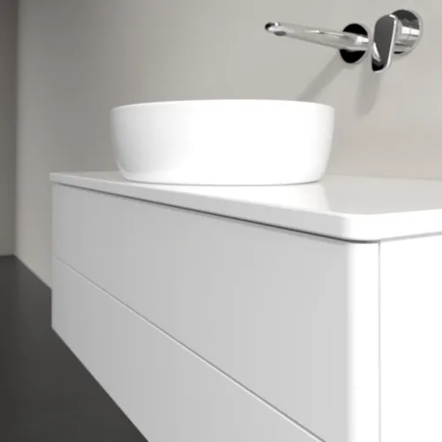 VILLEROY BOCH Antao Waschbeckenunterschrank, 2 Auszüge, 1000 x 360 x 500 mm, Front ohne Struktur, Glossy White Lacquer / Glossy White Lacquer #K20050GF, Bild 5