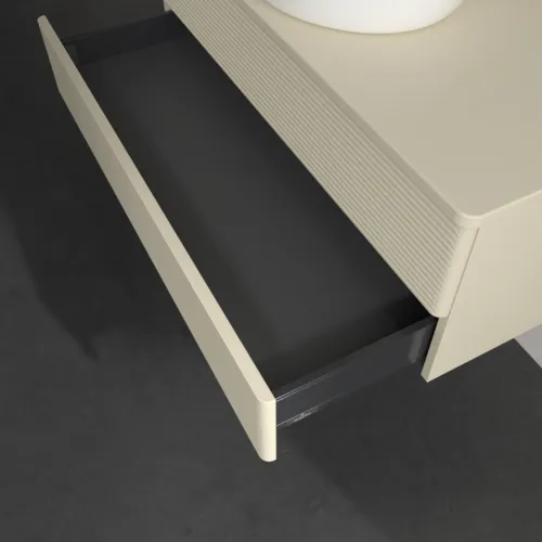 Bild von VILLEROY BOCH Antao Waschbeckenunterschrank, 2 Auszüge, 1000 x 360 x 500 mm, Front mit Struktur, Silk Grey Matt Lacquer / Silk Grey Matt Lacquer #K20110HJ