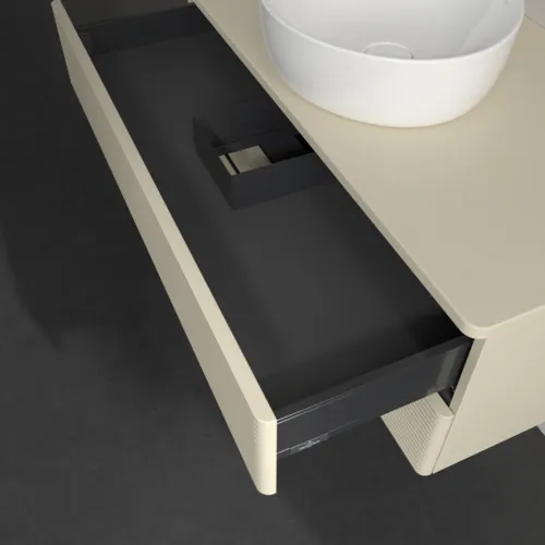Bild von VILLEROY BOCH Antao Waschbeckenunterschrank, 2 Auszüge, 1000 x 360 x 500 mm, Front mit Struktur, Silk Grey Matt Lacquer / Silk Grey Matt Lacquer #K20110HJ