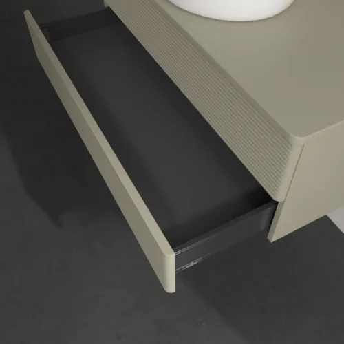 Bild von VILLEROY BOCH Antao Waschbeckenunterschrank, 2 Auszüge, 1000 x 360 x 500 mm, Front mit Struktur, Stone Grey Matt Lacquer / Stone Grey Matt Lacquer #K20110HK