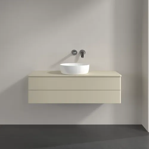 VILLEROY BOCH Antao Waschbeckenunterschrank, 2 Auszüge, 1200 x 360 x 500 mm, Front ohne Struktur, Silk Grey Matt Lacquer / Silk Grey Matt Lacquer #K21010HJ, Bild 3
