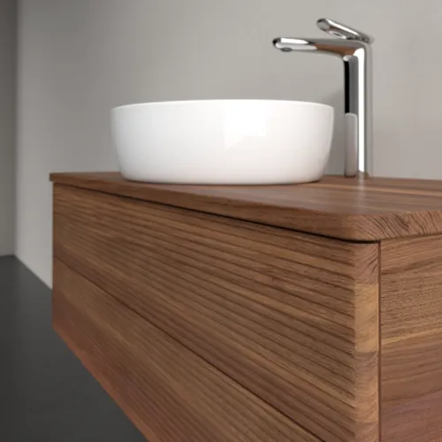 Obrázek VILLEROY BOCH Antao Vanity unit, 2 pull-out compartments, 1000 x 360 x 500 mm, Front with grain texture, Warm Walnut / Warm Walnut #K20152HM