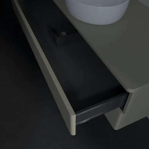 Bild von VILLEROY BOCH Antao Waschbeckenunterschrank, 2 Auszüge, 1200 x 360 x 500 mm, Front mit Struktur, Stone Grey Matt Lacquer / Stone Grey Matt Lacquer #K21150HK