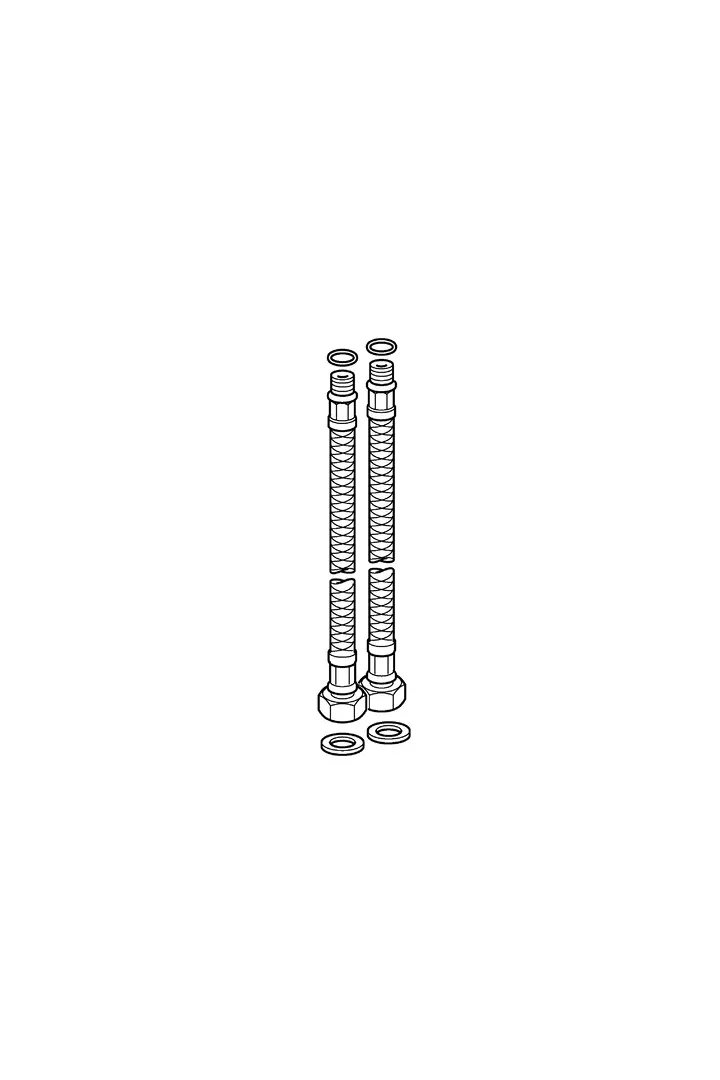 HANSA Schlauch, M10x1,G3/8, L=650 #59913992