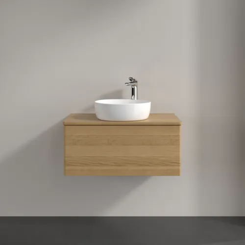 Obrázek VILLEROY BOCH Antao Vanity unit, 1 pull-out compartment, 800 x 360 x 500 mm, Front without structure, Honey Oak / Honey Oak #K30051HN