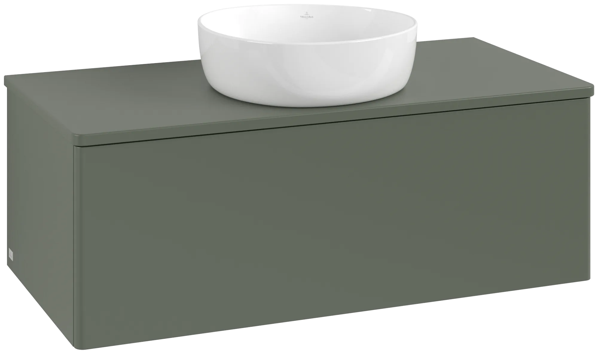 Obrázek VILLEROY BOCH Antao Vanity unit, 1 pull-out compartment, 1000 x 360 x 500 mm, Front without structure, Leaf Green Matt Lacquer / Leaf Green Matt Lacquer #K31010HL