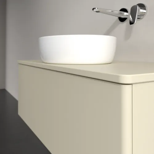 Bild von VILLEROY BOCH Antao Waschbeckenunterschrank, 1 Auszug, 1000 x 360 x 500 mm, Front ohne Struktur, Silk Grey Matt Lacquer / Silk Grey Matt Lacquer #K31010HJ
