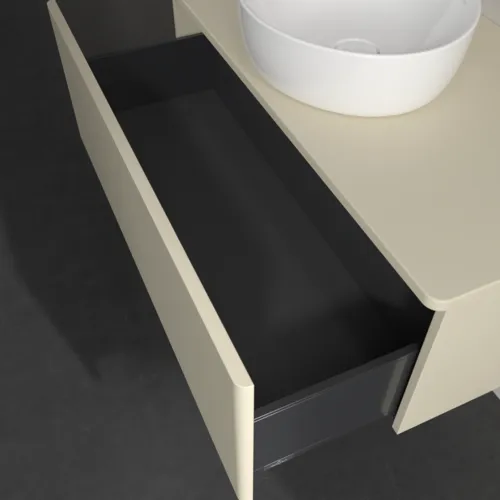 Bild von VILLEROY BOCH Antao Waschbeckenunterschrank, 1 Auszug, 1000 x 360 x 500 mm, Front ohne Struktur, Silk Grey Matt Lacquer / Silk Grey Matt Lacquer #K31010HJ