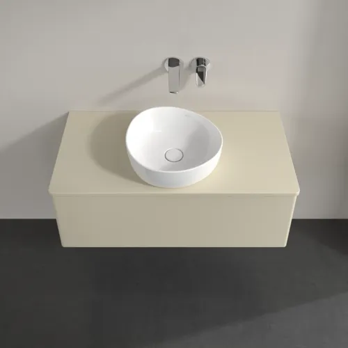 Bild von VILLEROY BOCH Antao Waschbeckenunterschrank, 1 Auszug, 1000 x 360 x 500 mm, Front ohne Struktur, Silk Grey Matt Lacquer / Silk Grey Matt Lacquer #K31010HJ