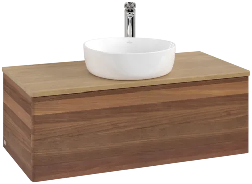 VILLEROY BOCH Antao Vanity unit, 1 pull-out compartment, 1000 x 360 x 500 mm, Front without structure, Warm Walnut / Honey Oak #K31051HM resmi