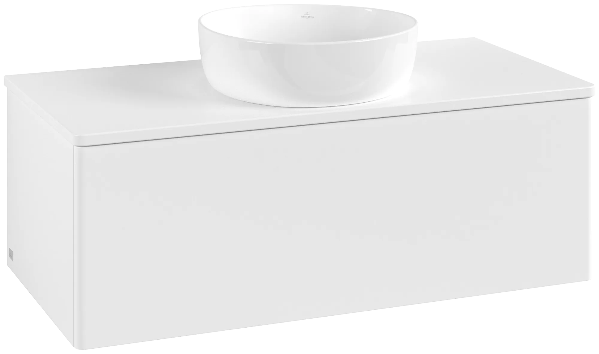 Obrázek VILLEROY BOCH Antao Vanity unit, 1 pull-out compartment, 1000 x 360 x 500 mm, Front without structure, White Matt Lacquer / White Matt Lacquer #K31050MT