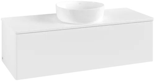Bild von VILLEROY BOCH Antao Waschbeckenunterschrank, 1 Auszug, 1200 x 360 x 500 mm, Front ohne Struktur, White Matt Lacquer / White Matt Lacquer #K32010MT