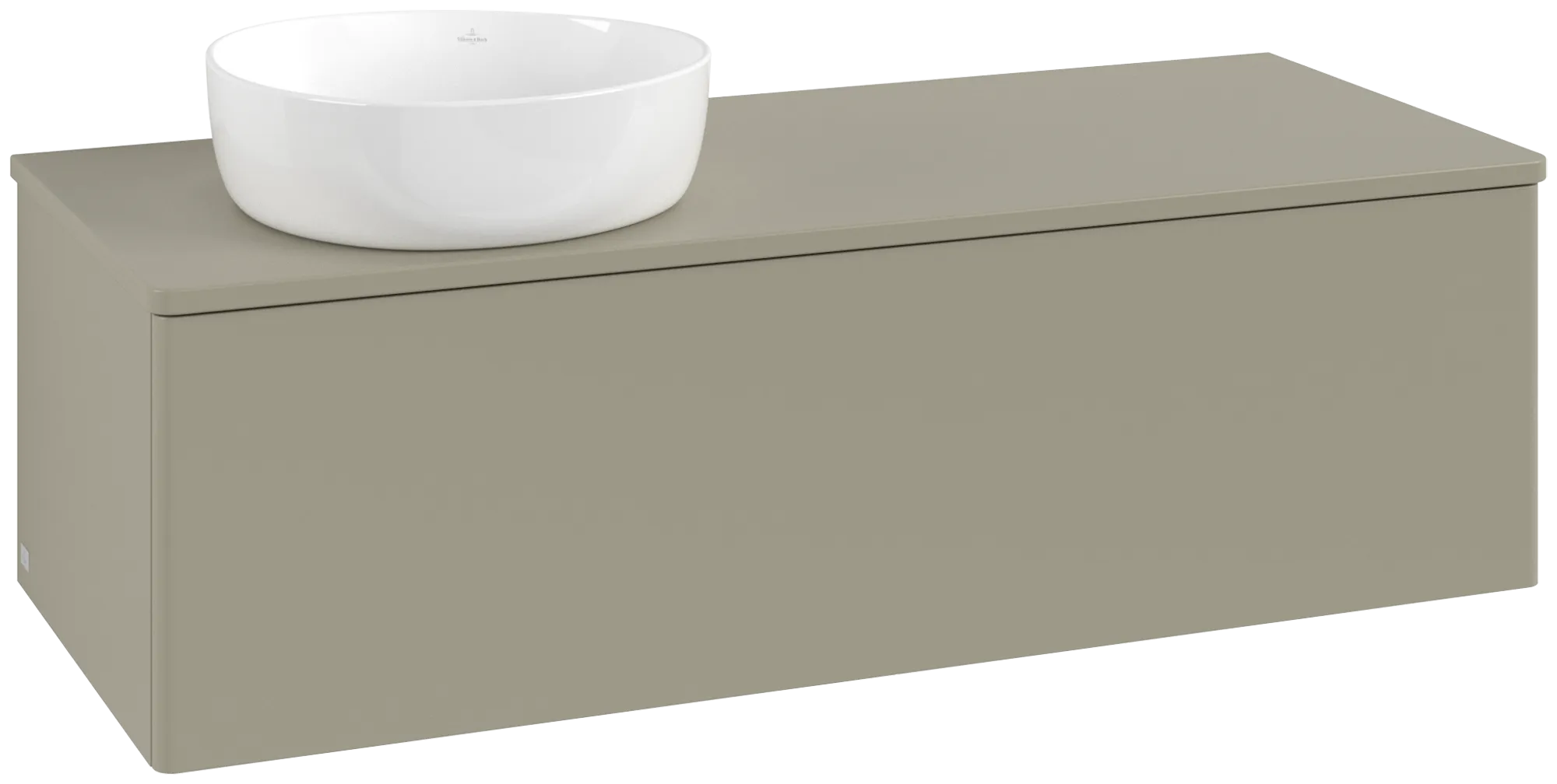 Зображення з  VILLEROY BOCH Antao Vanity unit, 1 pull-out compartment, 1200 x 360 x 500 mm, Front without structure, Stone Grey Matt Lacquer / Stone Grey Matt Lacquer #K33050HK
