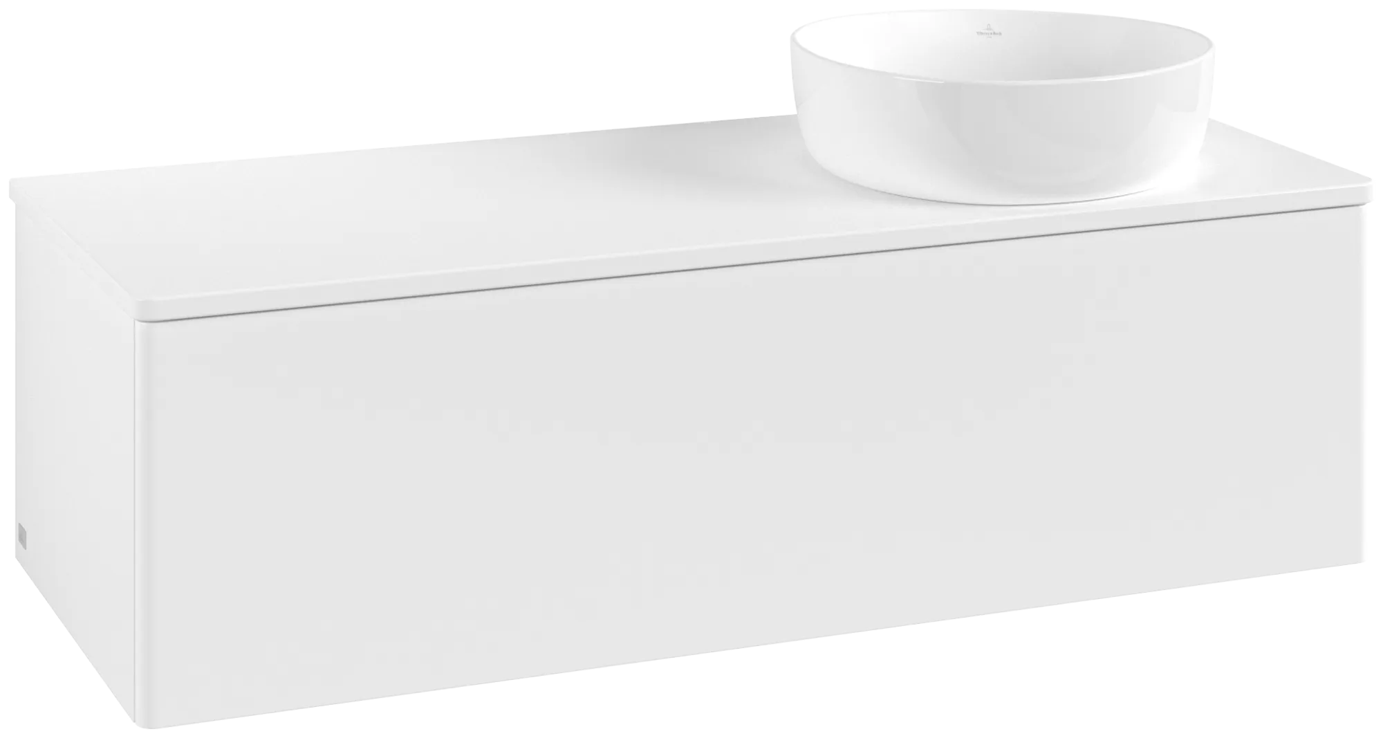 Bild von VILLEROY BOCH Antao Waschbeckenunterschrank, 1 Auszug, 1200 x 360 x 500 mm, Front ohne Struktur, White Matt Lacquer / White Matt Lacquer #K34010MT