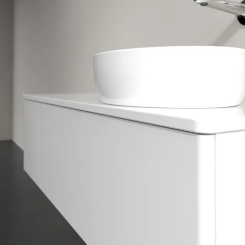 VILLEROY BOCH Antao Waschbeckenunterschrank, 1 Auszug, 1200 x 360 x 500 mm, Front ohne Struktur, Glossy White Lacquer / Glossy White Lacquer #K34050GF, Bild 5