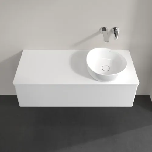 VILLEROY BOCH Antao Waschbeckenunterschrank, 1 Auszug, 1200 x 360 x 500 mm, Front ohne Struktur, Glossy White Lacquer / Glossy White Lacquer #K34050GF, Bild 4