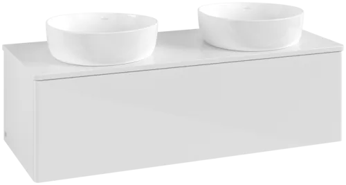 Bild von VILLEROY BOCH Antao Waschbeckenunterschrank, 1 Auszug, 1200 x 360 x 500 mm, Front ohne Struktur, Glossy White Lacquer / Glossy White Lacquer #K35010GF