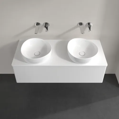 VILLEROY BOCH Antao Waschbeckenunterschrank, 1 Auszug, 1200 x 360 x 500 mm, Front ohne Struktur, Glossy White Lacquer / Glossy White Lacquer #K35010GF, Bild 4