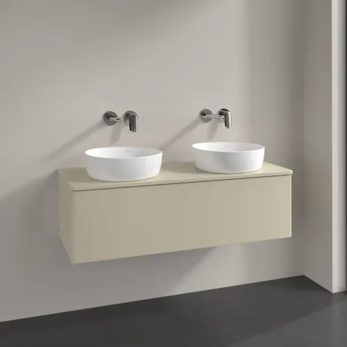 Bild von VILLEROY BOCH Antao Waschbeckenunterschrank, 1 Auszug, 1200 x 360 x 500 mm, Front ohne Struktur, Silk Grey Matt Lacquer / Silk Grey Matt Lacquer #K35010HJ