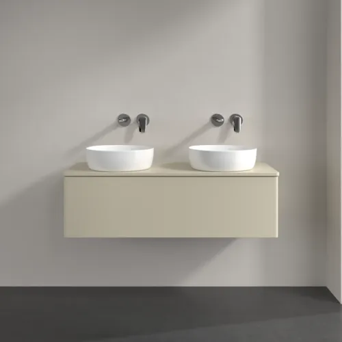 Bild von VILLEROY BOCH Antao Waschbeckenunterschrank, 1 Auszug, 1200 x 360 x 500 mm, Front ohne Struktur, Silk Grey Matt Lacquer / Silk Grey Matt Lacquer #K35010HJ