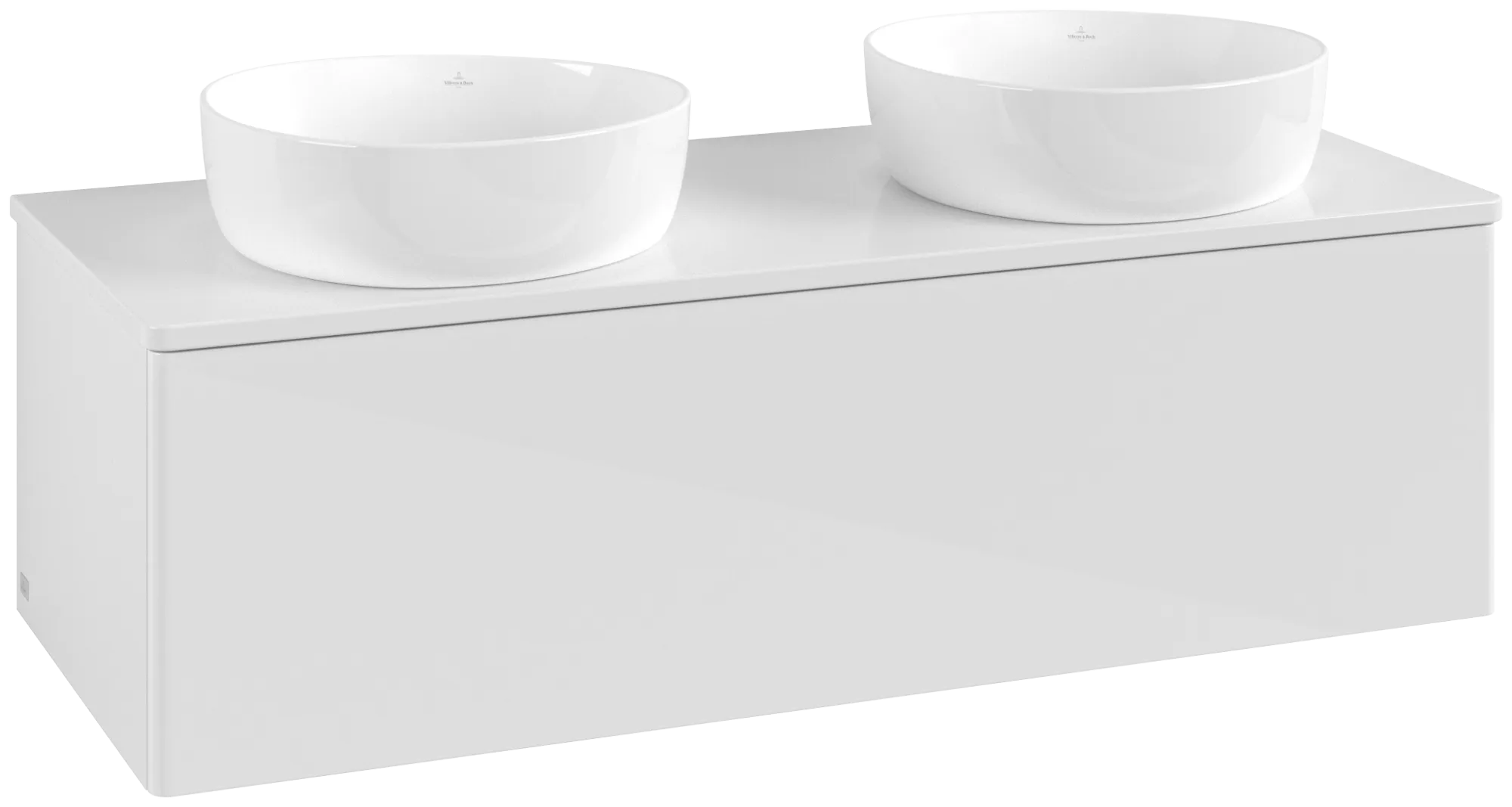 Bild von VILLEROY BOCH Antao Waschbeckenunterschrank, 1 Auszug, 1200 x 360 x 500 mm, Front ohne Struktur, Glossy White Lacquer / Glossy White Lacquer #K35050GF