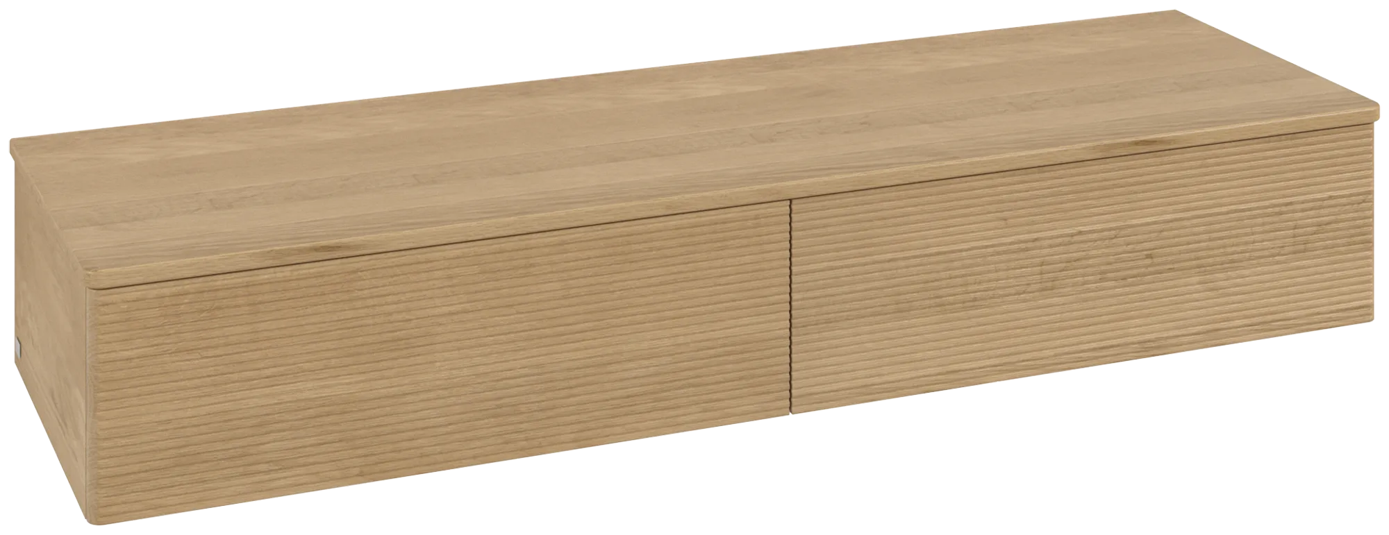 Picture of VILLEROY BOCH Antao Sideboard, 2 pull-out compartments, 1600 x 268 x 500 mm, Front with grain texture, Honey Oak / Honey Oak #K42101HN