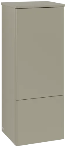 εικόνα του VILLEROY BOCH Antao Medium-height cabinet, 1 door, 414 x 1039 x 356 mm, Front without structure, Stone Grey Matt Lacquer / Stone Grey Matt Lacquer #K43000HK