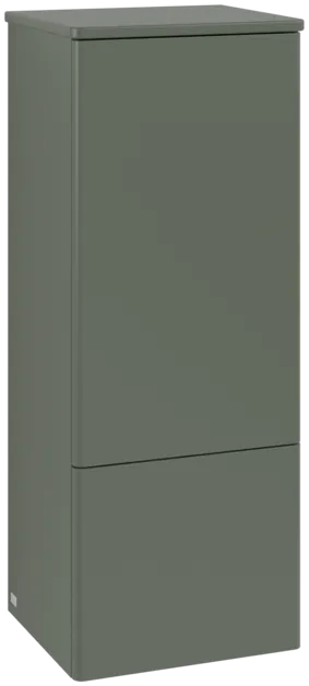 Obrázek VILLEROY BOCH Antao Medium-height cabinet, 1 door, 414 x 1039 x 356 mm, Front without structure, Leaf Green Matt Lacquer / Leaf Green Matt Lacquer #K43000HL