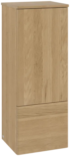 Зображення з  VILLEROY BOCH Antao Medium-height cabinet, 1 door, 414 x 1039 x 356 mm, Front without structure, Honey Oak / Honey Oak #K43000HN