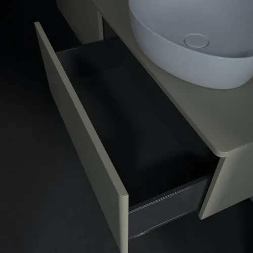Bild von VILLEROY BOCH Antao Waschbeckenunterschrank, 2 Auszüge, 1600 x 360 x 500 mm, Front ohne Struktur, Stone Grey Matt Lacquer / Stone Grey Matt Lacquer #K38050HK