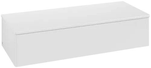 Bild von VILLEROY BOCH Antao Sideboard, 1 Auszug, 1200 x 268 x 500 mm, Front ohne Struktur, Glossy White Lacquer / Glossy White Lacquer #K41000GF